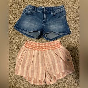 Roxy shorts girls size 10
